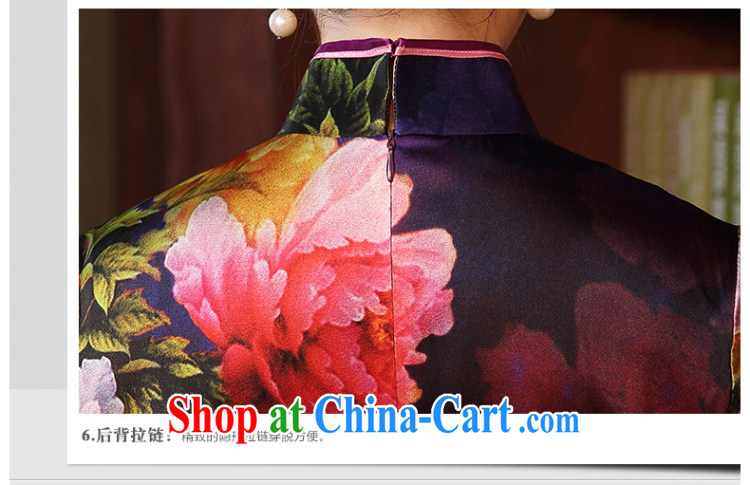 The CYD HO Kwun Tong' purple color Shanghai Silk King style high-end dresses, silk, long the forklift truck QD Dress Suit 5119 XL pictures, price, brand platters! Elections are good character, the national distribution, so why buy now enjoy more preferential! Health
