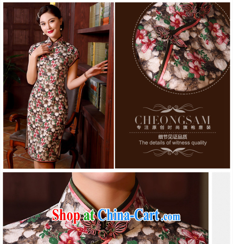 The CYD HO Kwun Tong' to ensure a high-end cotton robes the commission 2015 spring and summer New floral retro style beauty dresses QD 5136 fancy M pictures, price, brand platters! Elections are good character, the national distribution, so why buy now enjoy more preferential! Health