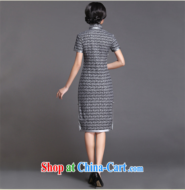 China classic 2015 spring New Republic Day Ms. cheongsam dress improved retro art, cultivating gray XXXL pictures, price, brand platters! Elections are good character, the national distribution, so why buy now enjoy more preferential! Health