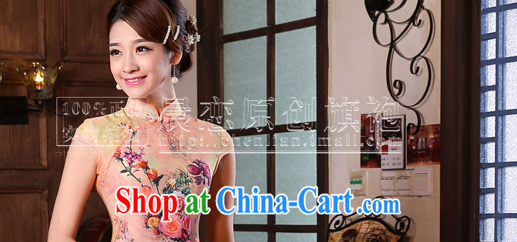 Morning, dresses new 2015 summer retro short improved stylish sauna silk silk Chinese qipao toner orange orange M pictures, price, brand platters! Elections are good character, the national distribution, so why buy now enjoy more preferential! Health