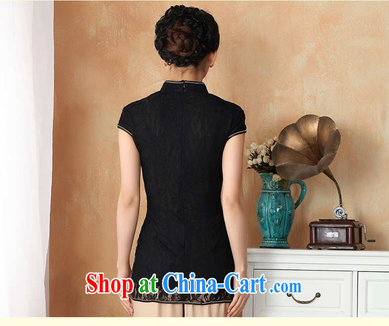 2015 spring and summer with new mom with China wind short-sleeved cultivating Chinese improved cheongsam Chinese Antique Ms. improved T-shirt female Red XXL pictures, price, brand platters! Elections are good character, the national distribution, so why buy now enjoy more preferential! Health