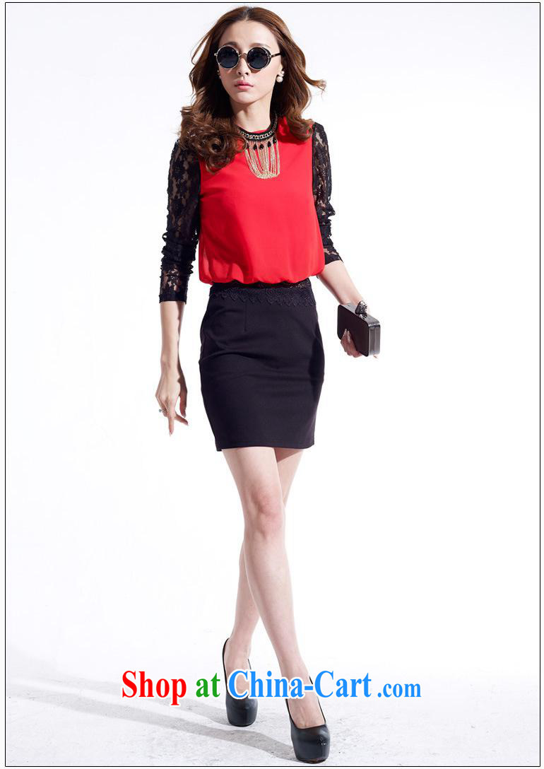 Ya-ting store 2015 spring new and high-end women's clothing name-yuan temperament cultivating long-sleeved lace stitching package and retro dresses female Red L pictures, price, brand platters! Elections are good character, the national distribution, so why buy now enjoy more preferential! Health