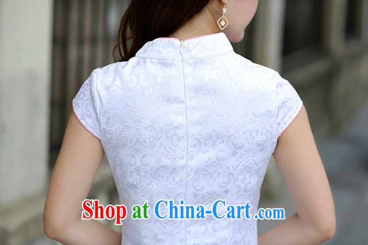 Riviera, for the hard disk for Korea wind embroidery cheongsam improved national retro cotton sleeveless short cheongsam tea light blue XL pictures, price, brand platters! Elections are good character, the national distribution, so why buy now enjoy more preferential! Health