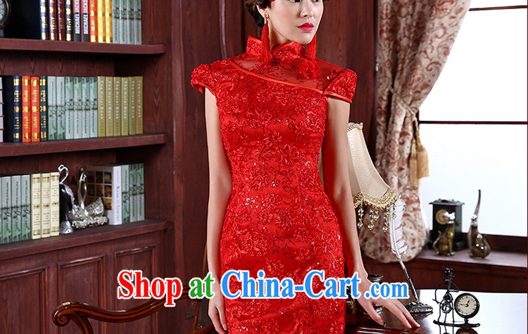 Honey, bride 2015 new lace beauty package and short red cheongsam dress bridal wedding wedding larger graphics thin toast serving red XXXL pictures, price, brand platters! Elections are good character, the national distribution, so why buy now enjoy more preferential! Health