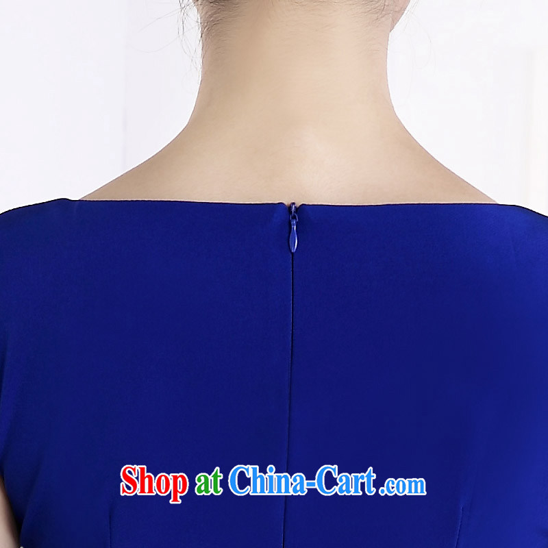 And, in accordance with spring loaded new women cheongsam with graphics thin package and improved lady short cheongsam dress retro LYE 66,619 blue XXL and, in accordance with (leyier), online shopping