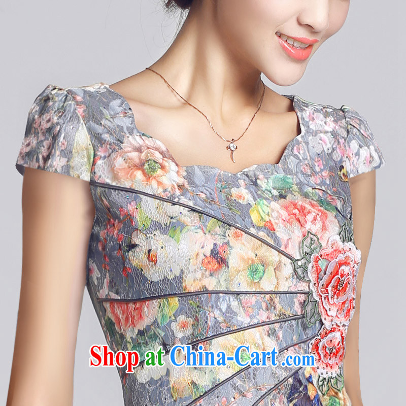And, in accordance with 2015 new improved lady dresses retro embroidery take short cheongsam dress daily video thin package and LYE 66,621 pink XXL and, in accordance with (leyier), and, on-line shopping