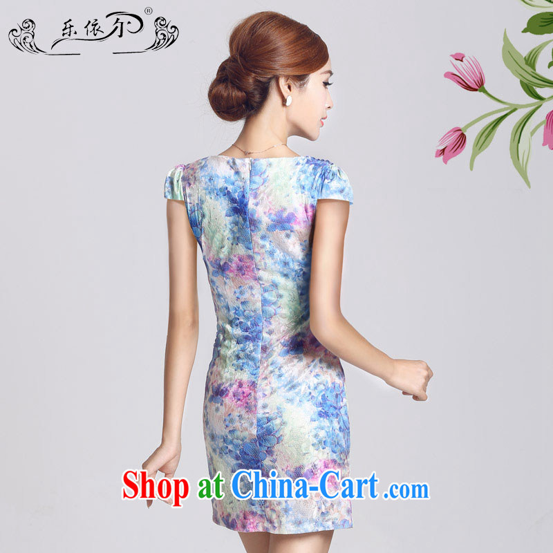 And, in accordance with spring loaded short-sleeved improved retro dresses dresses beauty package and daily lady short cheongsam LYE 66,622 red XXL, in accordance with (leyier), online shopping
