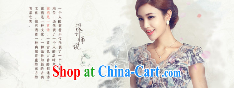 And, in accordance with short-sleeved dresses female short cheongsam dress 2015 spring new daily improved cheongsam lady retro LYE 66,625 blue XL pictures, price, brand platters! Elections are good character, the national distribution, so why buy now enjoy more preferential! Health