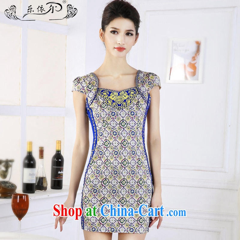 And, in accordance with antique Ethnic Wind girl cheongsam improved embroidery take short cheongsam dress classic lady graphics thin spring 66,639 LYE XXL suit, and, in accordance with (leyier), online shopping