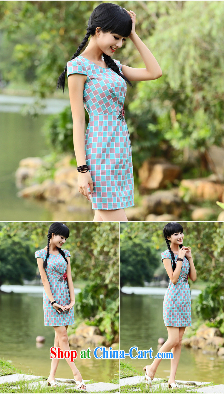 China classic * Christina. Summer Youth fashion improved short-sleeved dresses patterned embroidered beauty dress suit XL pictures, price, brand platters! Elections are good character, the national distribution, so why buy now enjoy more preferential! Health