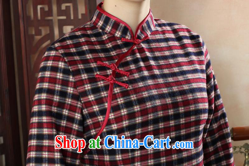 New winter improved dresses beauty and stylish cotton the cheongsam dress retro elegance of Korea tartan dresses GZZX 0006 XXL pictures, price, brand platters! Elections are good character, the national distribution, so why buy now enjoy more preferential! Health