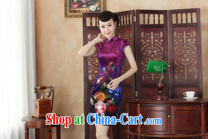 Wholesale everyday dresses 2014 new retro upscale gold velour improved and stylish dresses beauty Tang is short, 0002 SRDX XXL pictures, price, brand platters! Elections are good character, the national distribution, so why buy now enjoy more preferential! Health