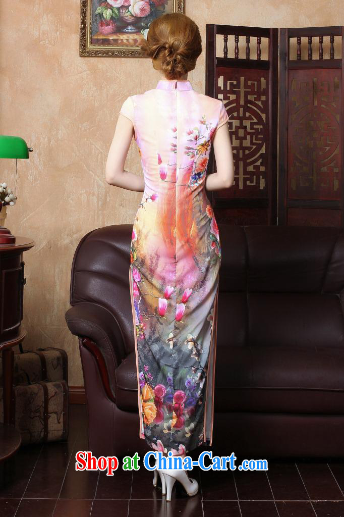 Autumn 2014 New Long cheongsam high on the truck, and the sepia tones, ceremonial stage debut dinner gown CQP XXL 004 pictures, price, brand platters! Elections are good character, the national distribution, so why buy now enjoy more preferential! Health
