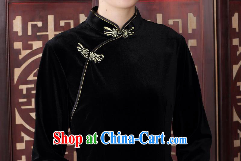 New winter and Autumn and dress sense of the cheongsam dress cuff, elastic Solid Color elegance, long the velvet cheongsam dress SRCQ XXL 003 pictures, price, brand platters! Elections are good character, the national distribution, so why buy now enjoy more preferential! Health