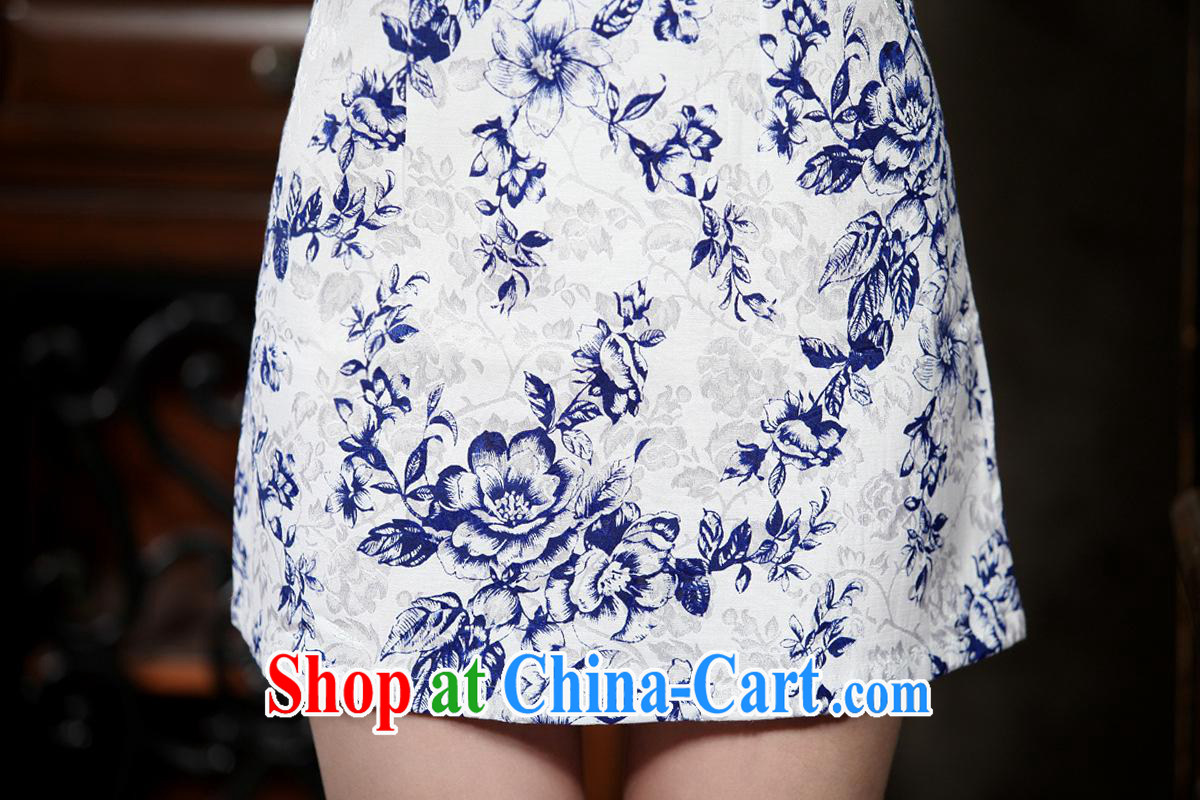 Wholesale new daily improved short retro dresses dresses jacquard cotton stamp elegant beauty is not the Lao 0008 THM XL pictures, price, brand platters! Elections are good character, the national distribution, so why buy now enjoy more preferential! Health