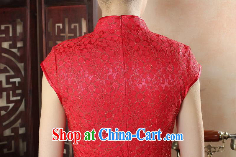 factory has been awarded red bride happy dress beauty simple and elegant lace cheongsam fashionable dresses LS 0012 XXL pictures, price, brand platters! Elections are good character, the national distribution, so why buy now enjoy more preferential! Health
