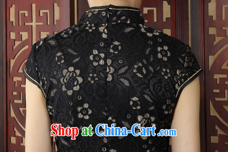 Summer dresses with stylish and improved 2014 new elegant short-day dresses dresses lace transparent robes black XXL pictures, price, brand platters! Elections are good character, the national distribution, so why buy now enjoy more preferential! Health