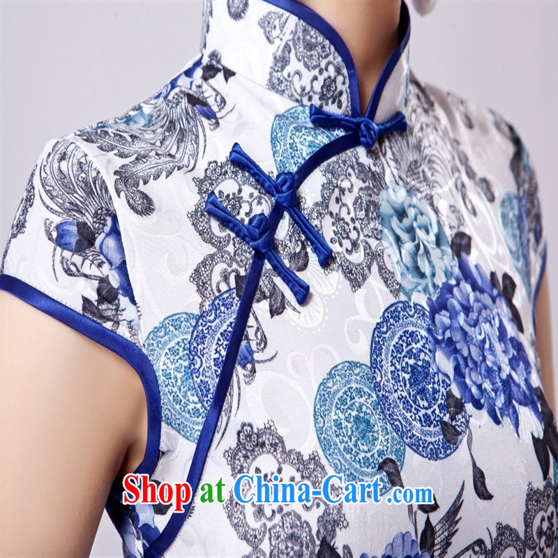 Wholesale new, improved day-short, Retro cheongsam dress jacquard cotton stamp beauty and elegant low-power's THM 0037 XXL, health concerns (Rvie .), and, on-line shopping