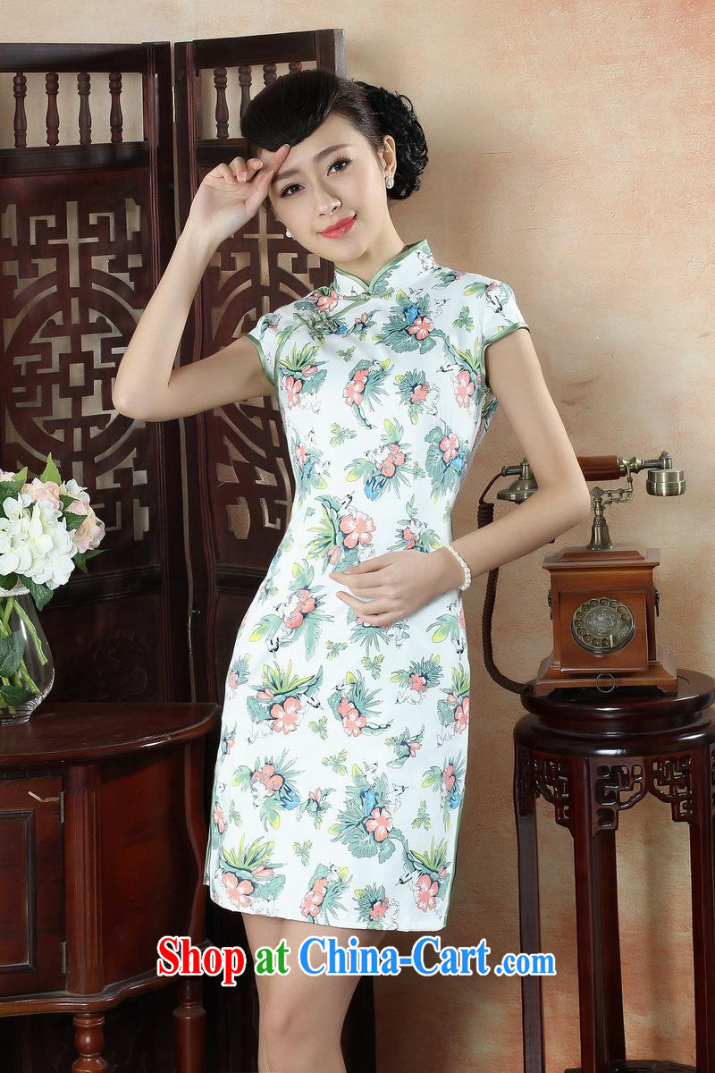 2015 wholesale New Products Peony/blue Flower Show Photo dress cotton short summer dresses day dresses TLM 0019 XXL pictures, price, brand platters! Elections are good character, the national distribution, so why buy now enjoy more preferential! Health