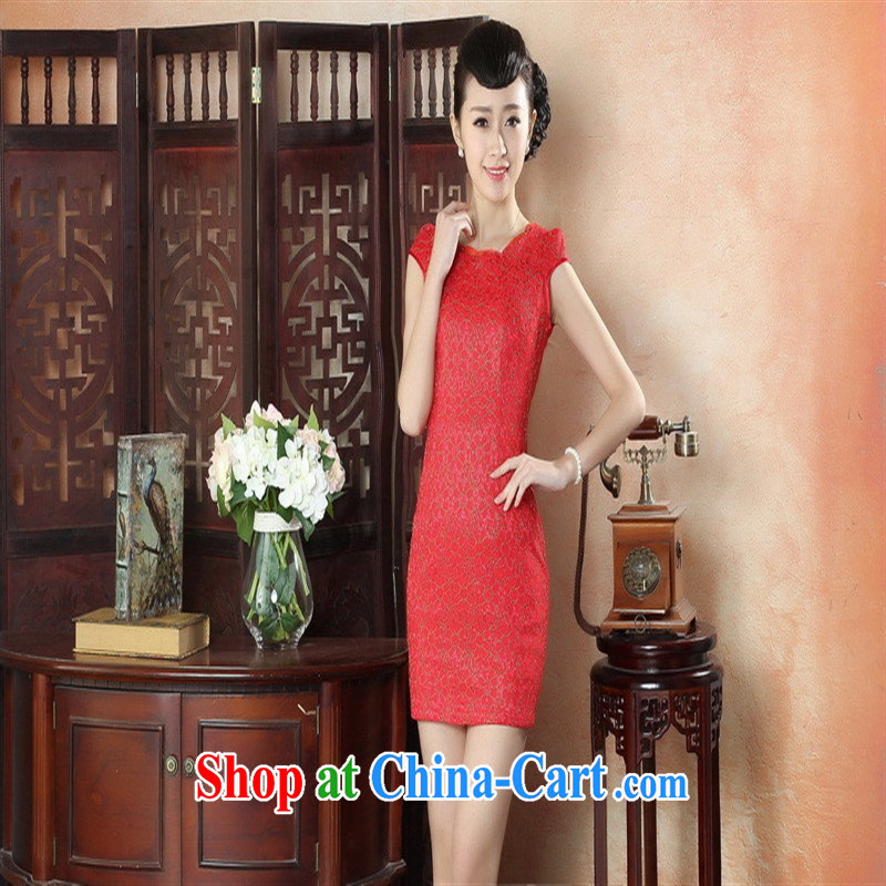 New autumn and summer fashion dress retro elegance beauty graphics thin cheongsam dress with her mother dress qipao batch LS 0013 XXL, health concerns (Rvie .), and, on-line shopping