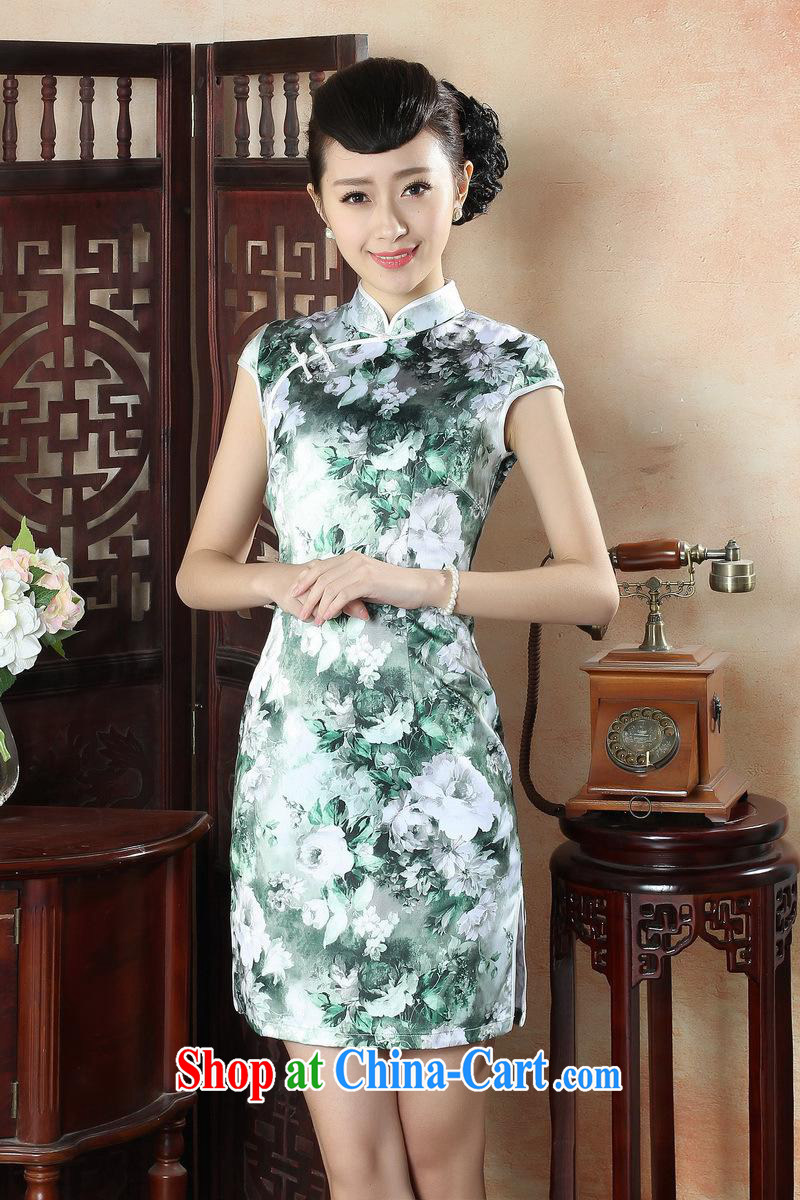2015 new cheongsam dress summer stylish improved retro beauty everyday dresses dresses, short dresses, 0017 TLM XXL pictures, price, brand platters! Elections are good character, the national distribution, so why buy now enjoy more preferential! Health