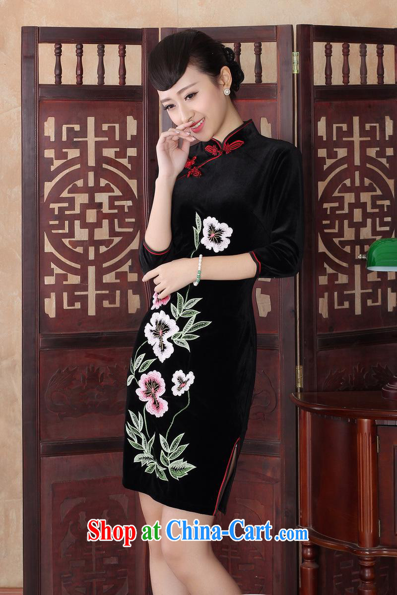 New autumn and summer, improved stylish dresses Daily Beauty graphics thin retro elegance embroidery cheongsam dress batch 0019 SRZX XXL pictures, price, brand platters! Elections are good character, the national distribution, so why buy now enjoy more preferential! Health