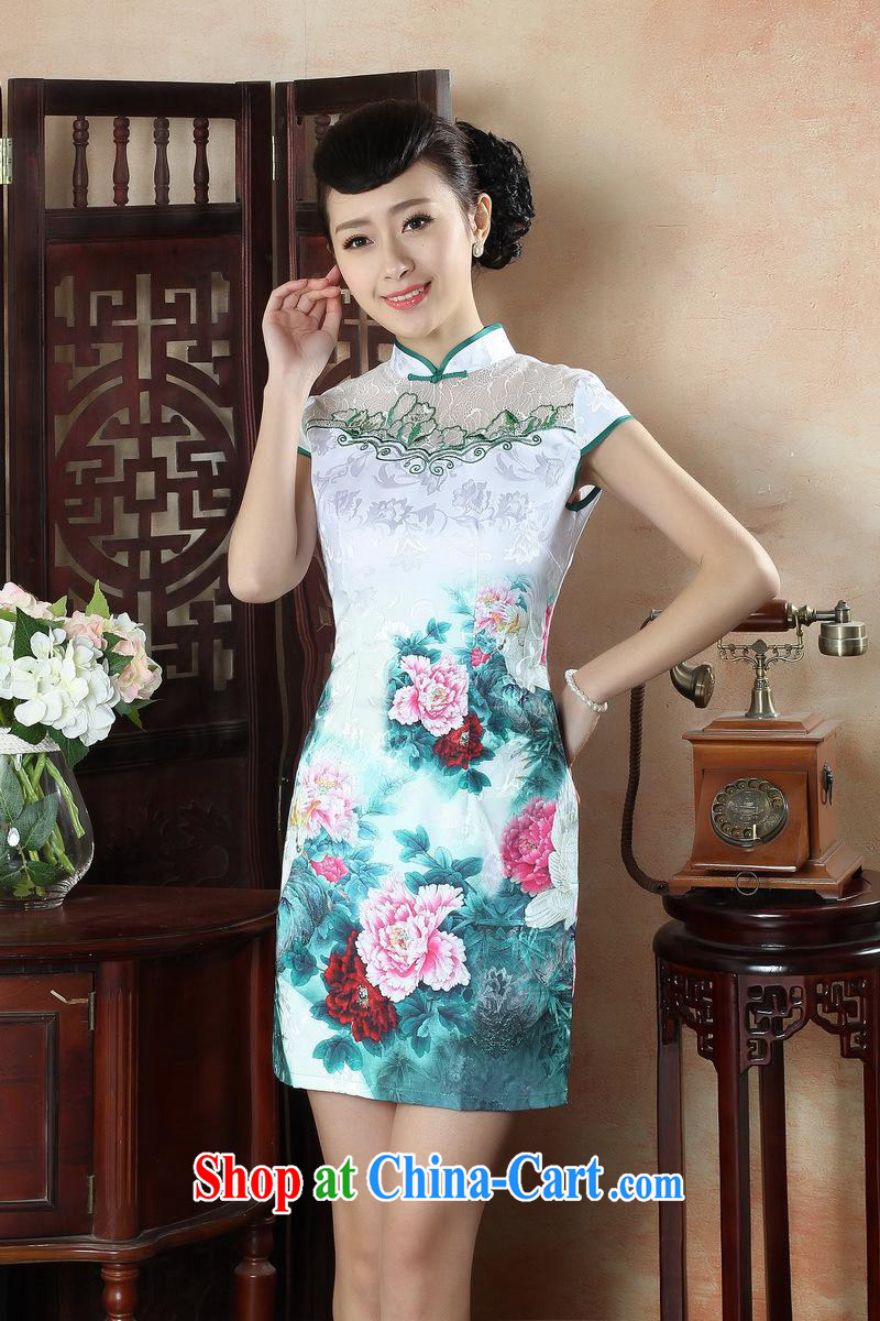 New autumn fashion summer improved cultivation cheongsam dress everyday elegance video thin cotton the dresses short dresses THM 0044 XXL pictures, price, brand platters! Elections are good character, the national distribution, so why buy now enjoy more preferential! Health