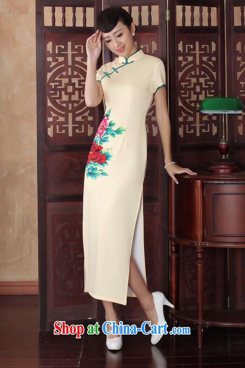 New autumn fashion summer dresses retro improved bows flag skirt elegance long cheongsam dress cheongsam beauty CQP 0006 XXL pictures, price, brand platters! Elections are good character, the national distribution, so why buy now enjoy more preferential! Health