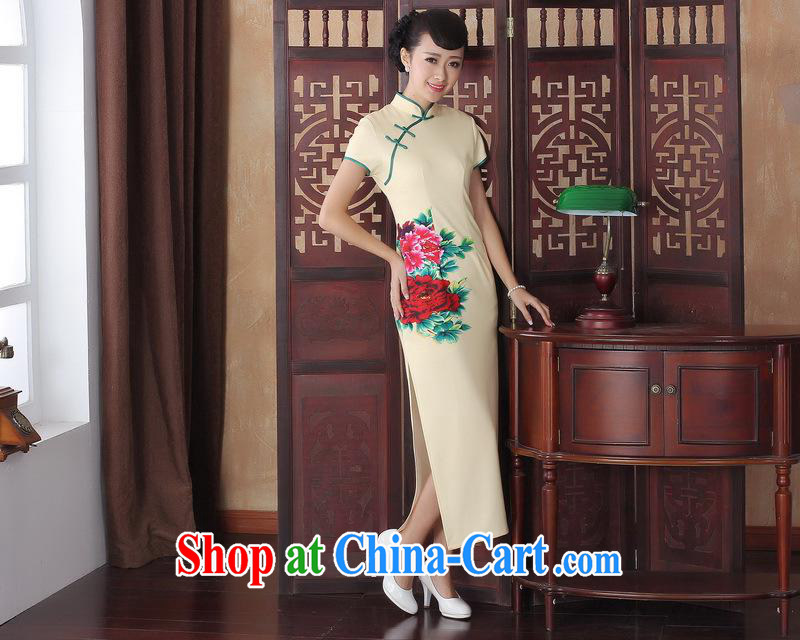 New autumn fashion summer dresses retro improved bows flag skirt elegance long cheongsam dress cheongsam beauty CQP 0006 XXL pictures, price, brand platters! Elections are good character, the national distribution, so why buy now enjoy more preferential! Health