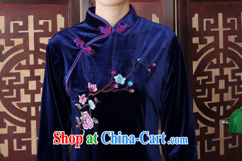 Cuff in gold velour cheongsam dress wedding dress improved bridal Ethnic Wind female Chinese summer spring 0015 SRZX XXL pictures, price, brand platters! Elections are good character, the national distribution, so why buy now enjoy more preferential! Health
