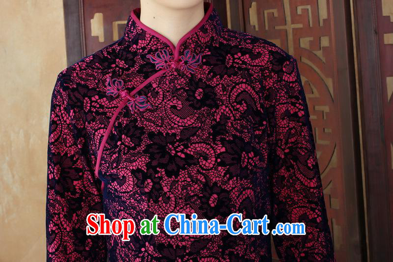 New daily and noble lady velvet cheongsam retro improved fashion, long-sleeved spring MOM dresses skirts SRZX 0002 XXL pictures, price, brand platters! Elections are good character, the national distribution, so why buy now enjoy more preferential! Health