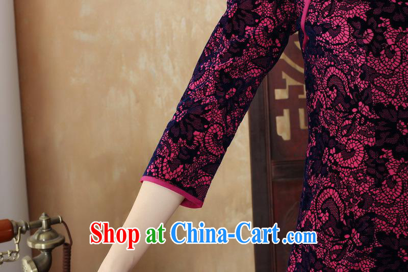 New daily and noble lady velvet cheongsam retro improved fashion, long-sleeved spring MOM dresses skirts SRZX 0002 XXL pictures, price, brand platters! Elections are good character, the national distribution, so why buy now enjoy more preferential! Health