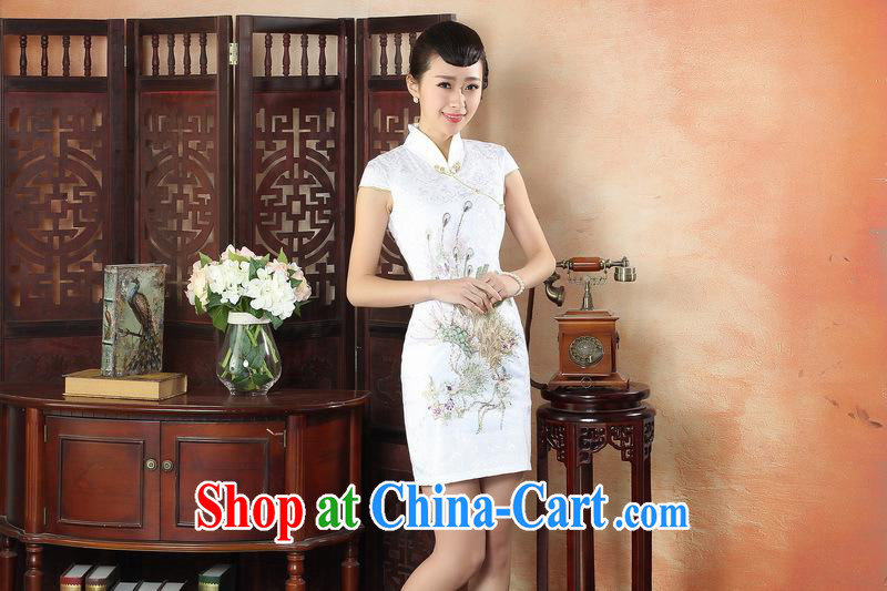 New, red phoenix antique dresses beauty summer dress stylish improved daily cheongsam dress wholesale black XXL pictures, price, brand platters! Elections are good character, the national distribution, so why buy now enjoy more preferential! Health