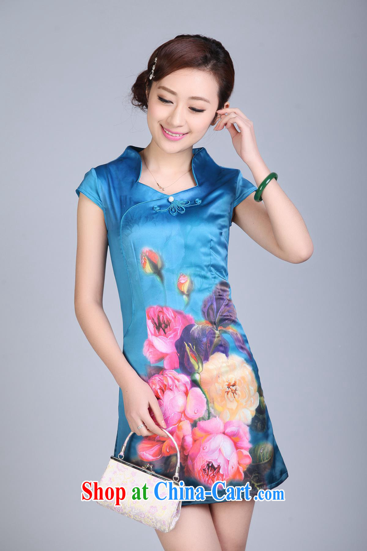 Wholesale improved Chinese qipao summer stylish improved short-neck does not open the truck daily cheongsam dress 0005 FS XL pictures, price, brand platters! Elections are good character, the national distribution, so why buy now enjoy more preferential! Health