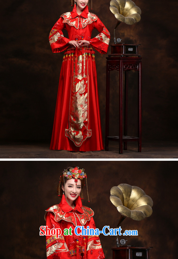 man she married Yi retro bridal show reel service spring 2015 new Chinese Dress wedding dresses use phoenix red bows Sau kimono costumes wedding clothes XXL pictures, price, brand platters! Elections are good character, the national distribution, so why buy now enjoy more preferential! Health