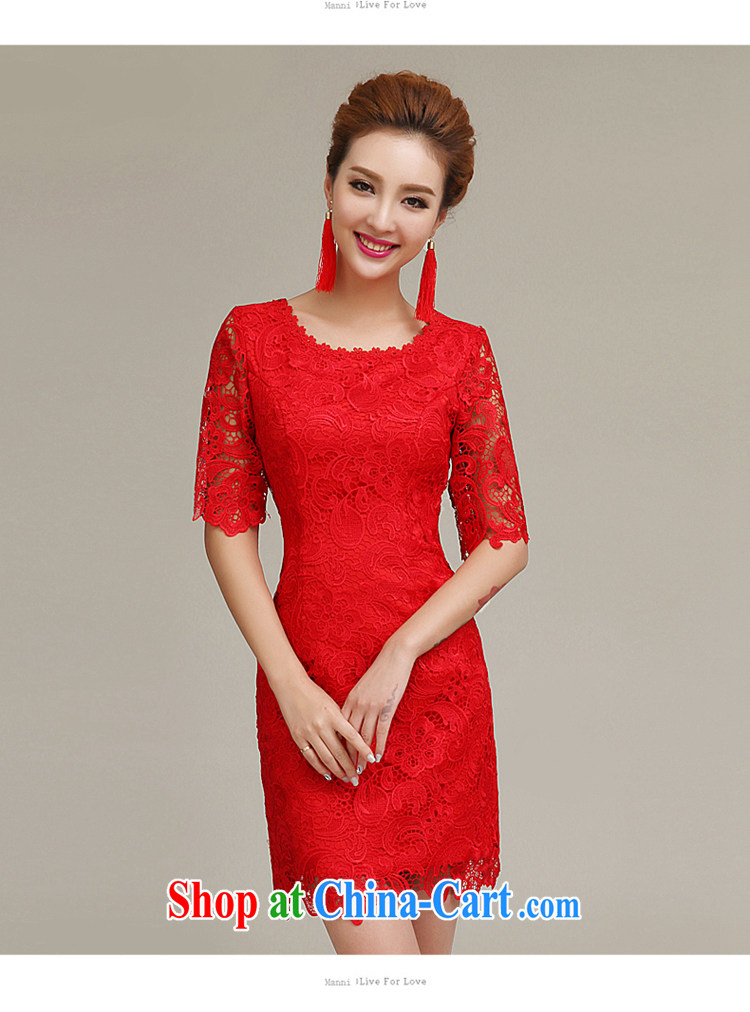 man she married Yi Manni bridal wedding dress 2015 spring and summer new short bows clothing trendy red wedding evening dress qipao XXL pictures, price, brand platters! Elections are good character, the national distribution, so why buy now enjoy more preferential! Health