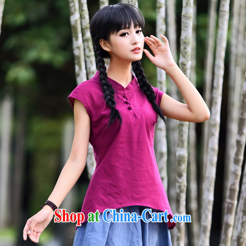 China classic 2014 summer new short-sleeved cotton Ma graphics thin shirt, Chinese literature and a fresh T-shirt red XXL, China Classic (HUAZUJINGDIAN), online shopping