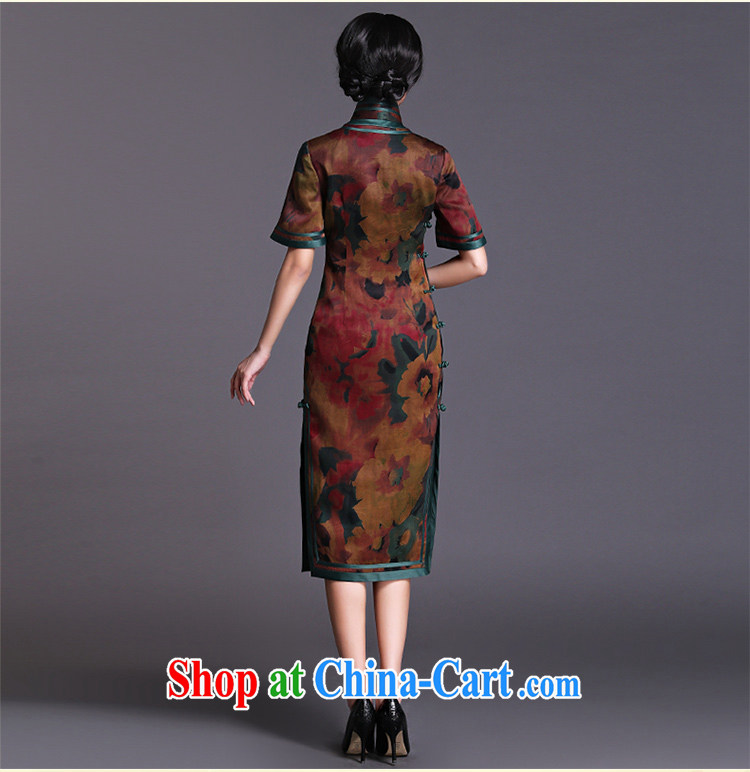 China classic upscale silk incense cloud yarn Chinese classical, qipao dresses elegant qipao beauty Van Gogh pen XXXL pictures, price, brand platters! Elections are good character, the national distribution, so why buy now enjoy more preferential! Health
