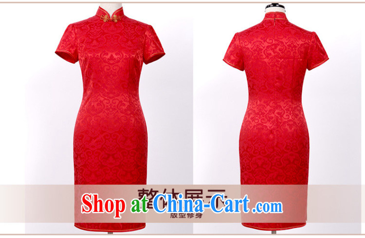Butterfly Lovers 2015 spring new improved stylish bridal toast service wedding dresses antique Chinese qipao red - new pre-sale 20 days out XXL pictures, price, brand platters! Elections are good character, the national distribution, so why buy now enjoy more preferential! Health
