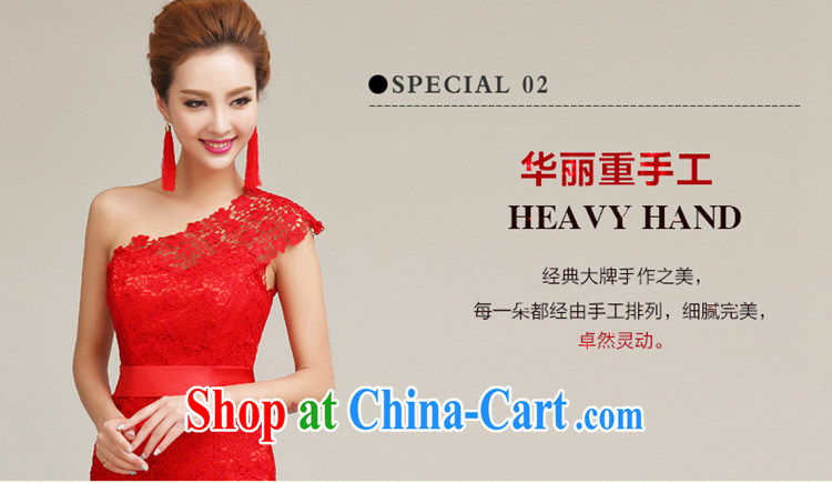 man she married Yi Manni Red single shoulder dress 2015 spring and summer new Chinese qipao marriages served toast banquet evening dress L pictures, price, brand platters! Elections are good character, the national distribution, so why buy now enjoy more preferential! Health