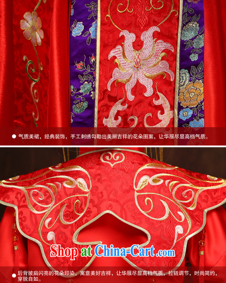 man she married the red-su Wo service use phoenix 2015 spring and summer new bride toast Chinese Dress costumes Cherrie Ying wedding service married Yi XL pictures, price, brand platters! Elections are good character, the national distribution, so why buy now enjoy more preferential! Health