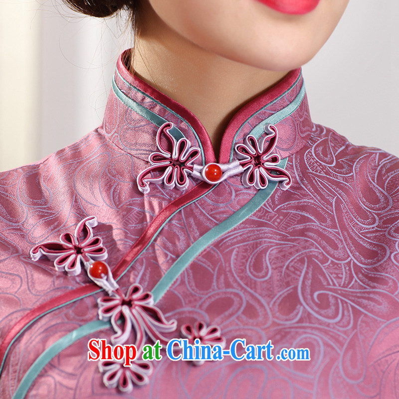 Butterfly Lovers spring 2015 the new, improved and stylish beauty cheongsam dress retro long daily Silk Cheongsam 51,223 purple gas to S, Butterfly Lovers, shopping on the Internet