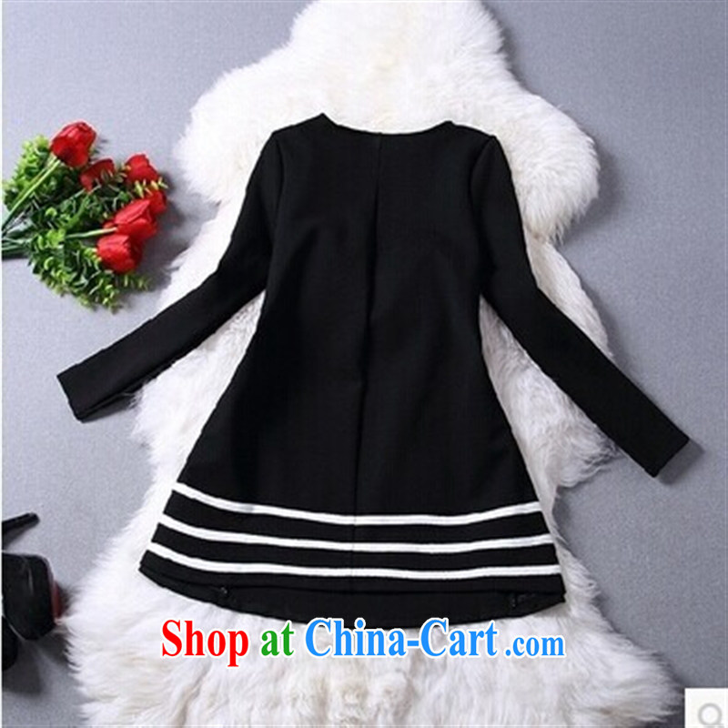 Ya-ting 2015 store the code and the new card through thick MM T long-sleeved shirt 200 jack to wear solid pregnant women dresses are black, blue rain bow, and, shopping on the Internet