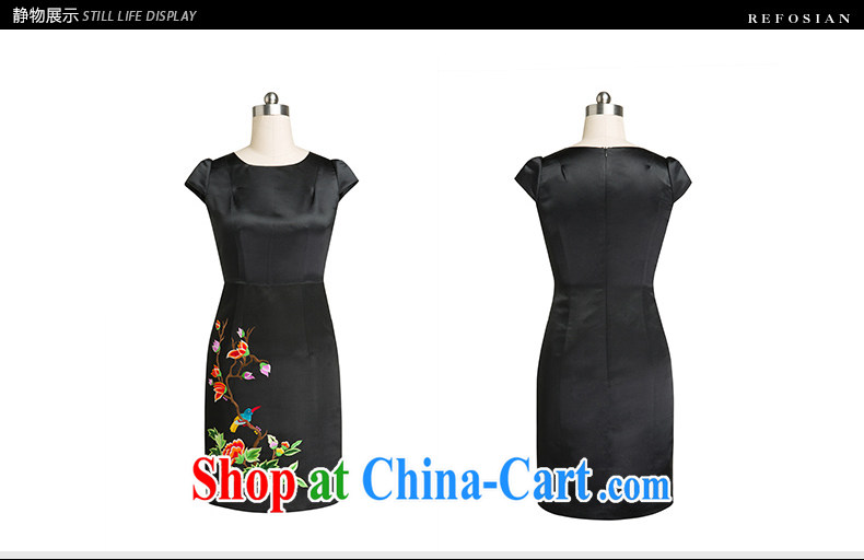 Ryan and Eric LI, genuine embroidery dress hand embroidered flower pattern antique dresses beauty black M pictures, price, brand platters! Elections are good character, the national distribution, so why buy now enjoy more preferential! Health