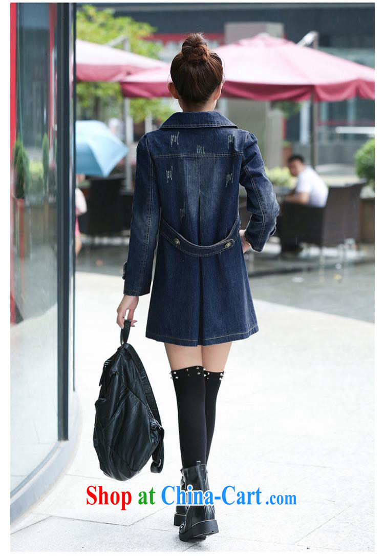 Peregrine Fine Spring and Autumn and store new women long-sleeved, long, Korean Beauty denim jacket Girls fall winter clothes blouses long-sleeved blue XXL pictures, price, brand platters! Elections are good character, the national distribution, so why buy now enjoy more preferential! Health