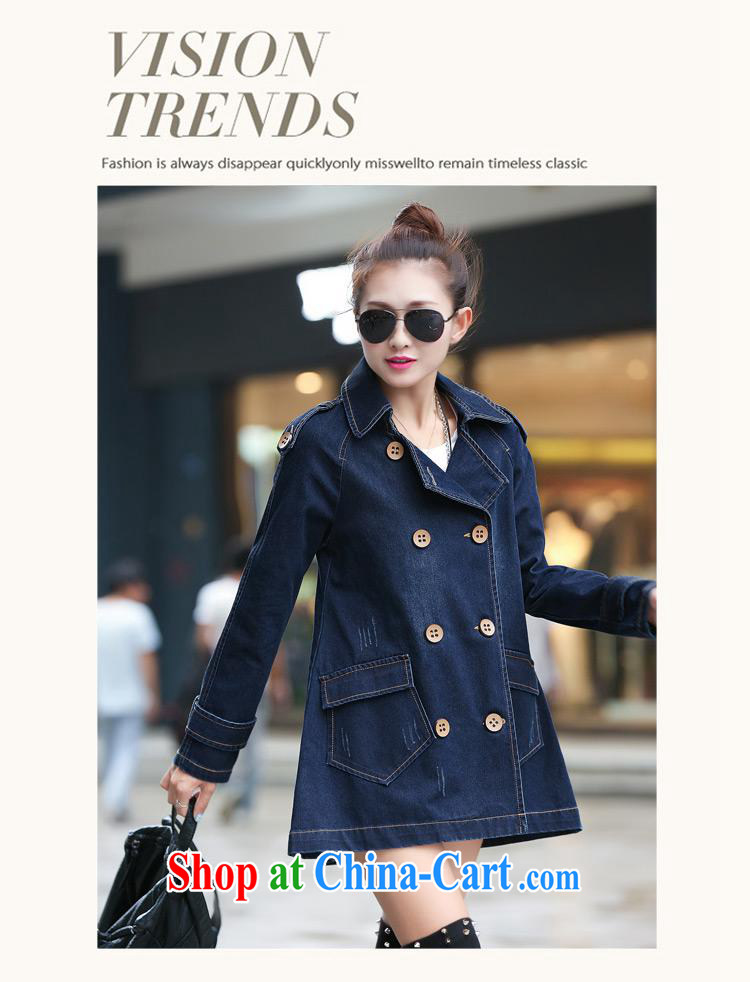 Deloitte Touche Tohmatsu store sunny spring new Korea in long leisure double-vertical bag girls denim jacket skirt swing girls T-shirt jacket blue XL pictures, price, brand platters! Elections are good character, the national distribution, so why buy now enjoy more preferential! Health
