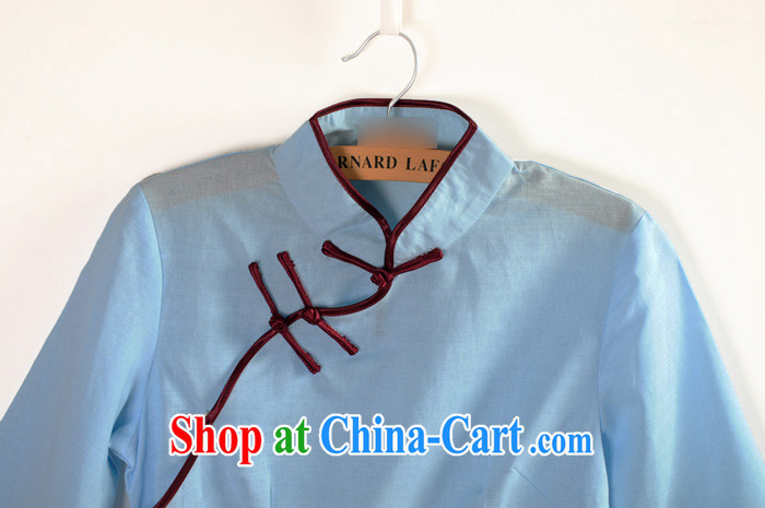 The TSU defense (Azouari) of Korea students replacing the Snap cheongsam comfortable clothes, served female improved cotton the solid color blue XXL pictures, price, brand platters! Elections are good character, the national distribution, so why buy now enjoy more preferential! Health