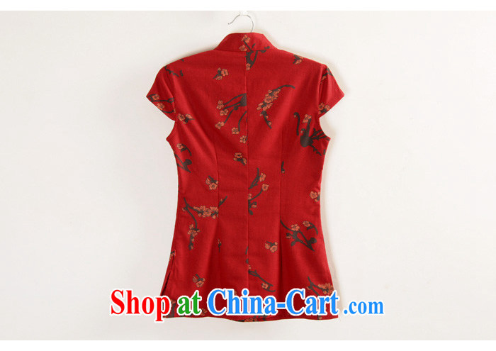 The TSU defense (Azouari) Female cotton Ma Han-Chinese Antique spring and summer with the charge-back linen short-sleeve improved, qipao white M pictures, price, brand platters! Elections are good character, the national distribution, so why buy now enjoy more preferential! Health