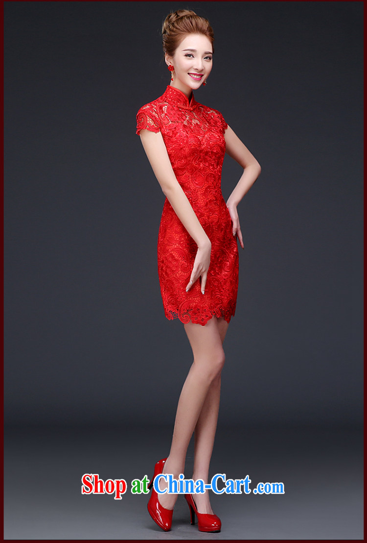 The Vanessa cheongsam dress summer 2015 new bride toast clothing winter clothing marriages, short Chinese improved red short cheongsam beauty graphics thin cheongsam ball red short cheongsam wedding dress XXL pictures, price, brand platters! Elections are good character, the national distribution, so why buy now enjoy more preferential! Health