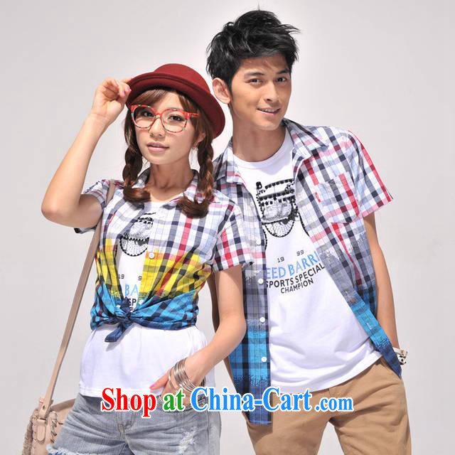 Qin Qing store couples replace checked short-sleeved Korean couples with 946,673 (Offer) red cell XXL pictures, price, brand platters! Elections are good character, the national distribution, so why buy now enjoy more preferential! Health